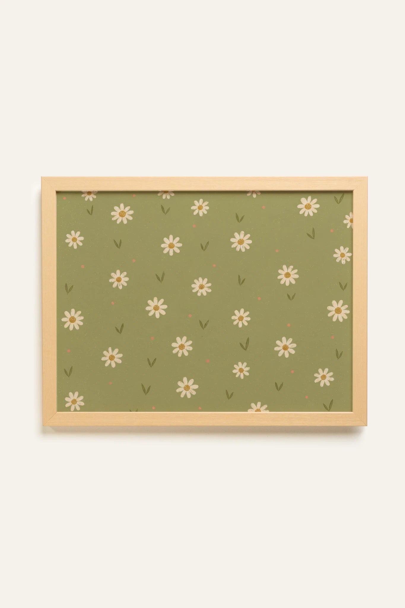 RÊVE DE MARGUERITE, Oeuvre sur toile rigide, encadré Naturel Clair