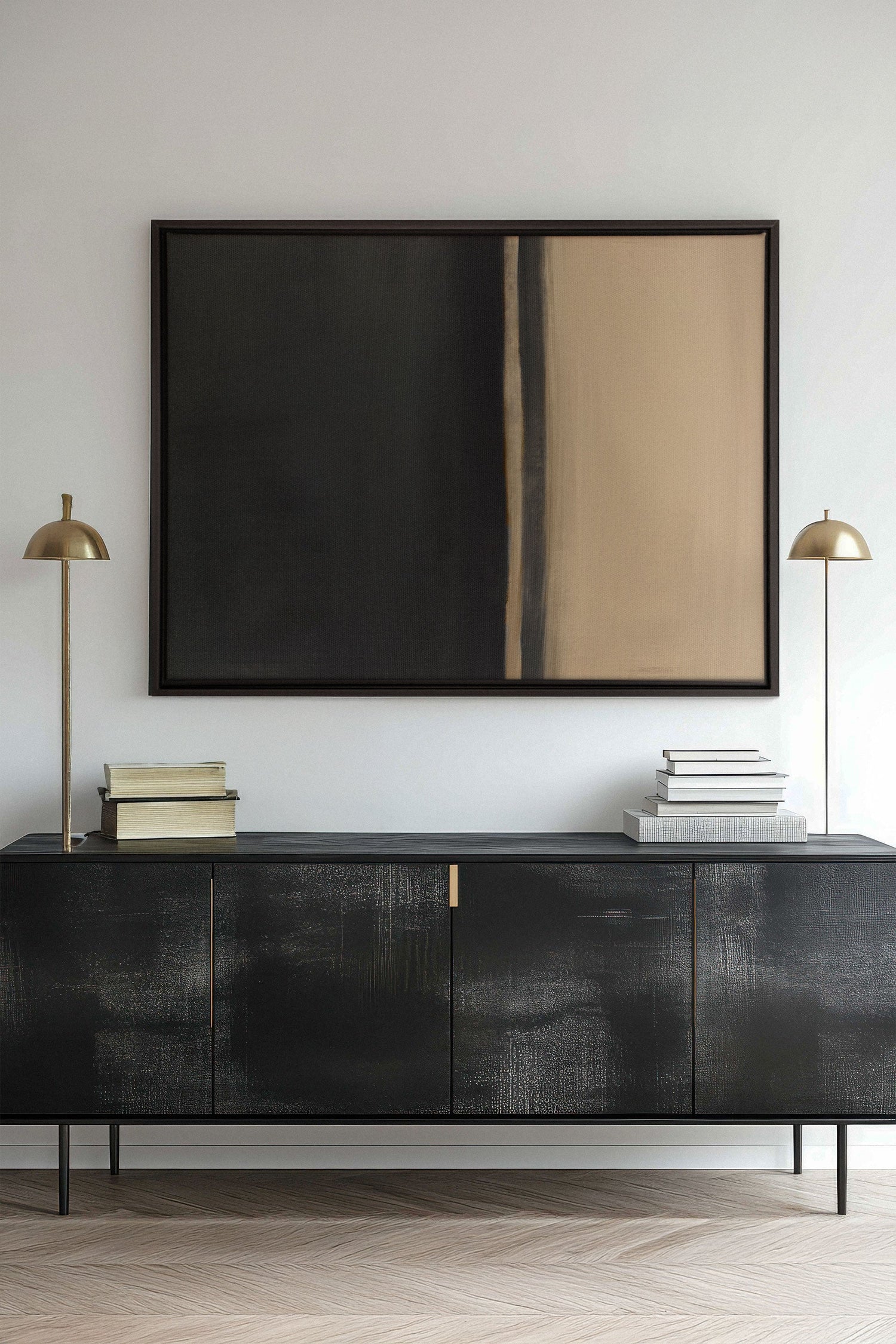 OLEKA CANVAS - SHIFTING SANDS, Oeuvre sur toile étirée, encadré Noir