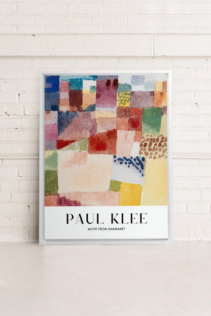 OLEKA CANVAS - PAUL KLEE II, Oeuvre sur toile étirée, encadré Blanc