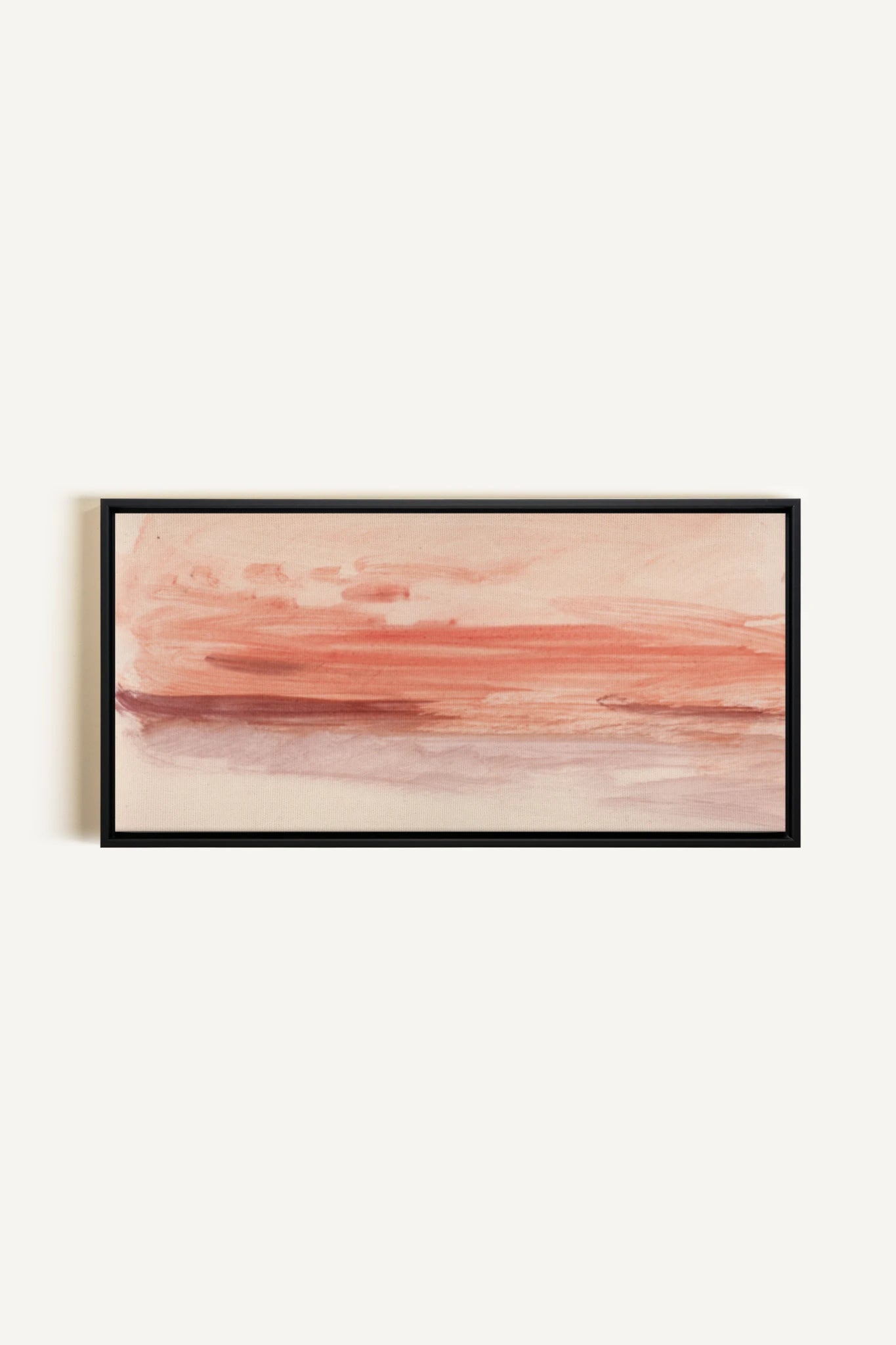 SABLE ROSÉ, Oeuvre sur toile étirée, encadré Noir