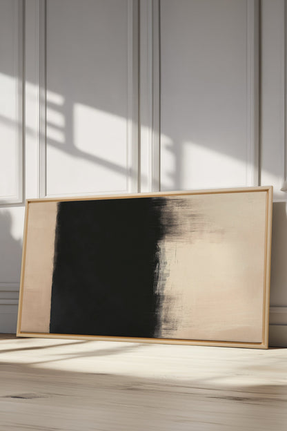 OLEKA CANVAS - SHADOW MEETS LIGHT, Oeuvre sur toile étirée, encadré Naturel Clair