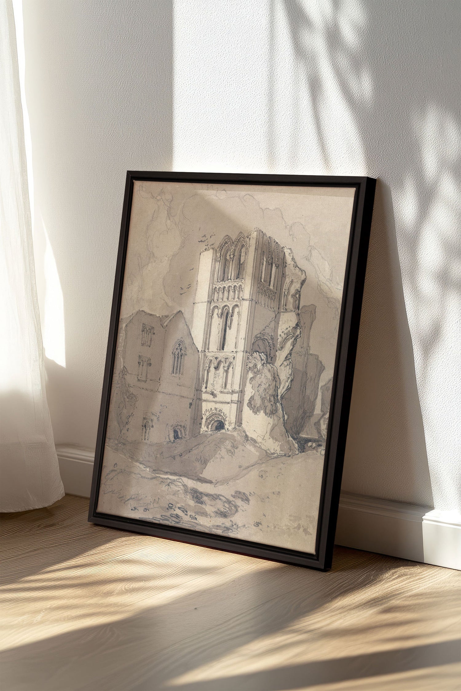 OLEKA CANVAS - TOWER OF SILENCE, Oeuvre sur toile étirée, encadré Noir