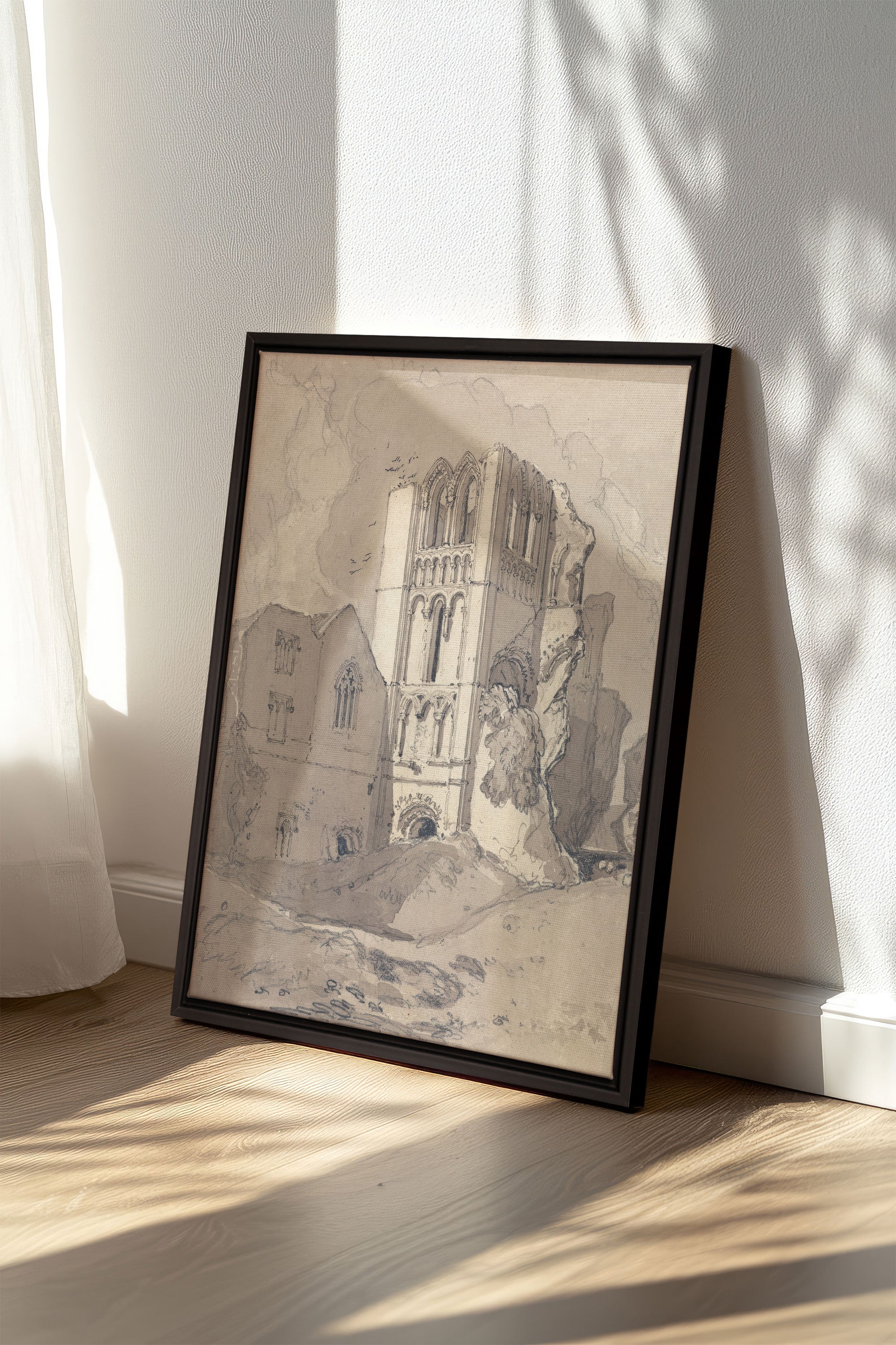 OLEKA CANVAS - TOWER OF SILENCE, Oeuvre sur toile étirée, encadré Noir