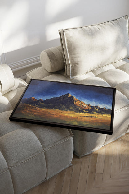 OLEKA CANVAS - STARLIT HEIGHTS, Oeuvre sur toile étirée, encadré Noir