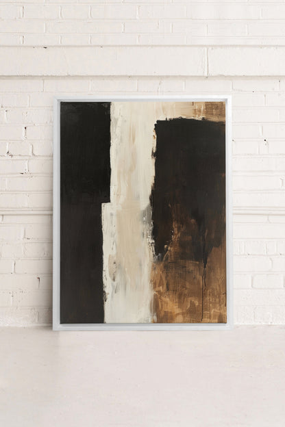 OLEKA CANVAS - INK METAPHOR I, Oeuvre sur toile étirée, encadré Blanc