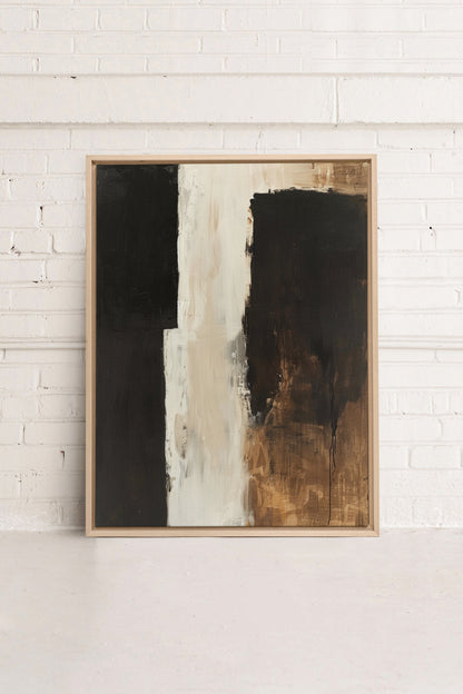 OLEKA CANVAS - INK METAPHOR I, Oeuvre sur toile étirée, encadré Naturel Clair