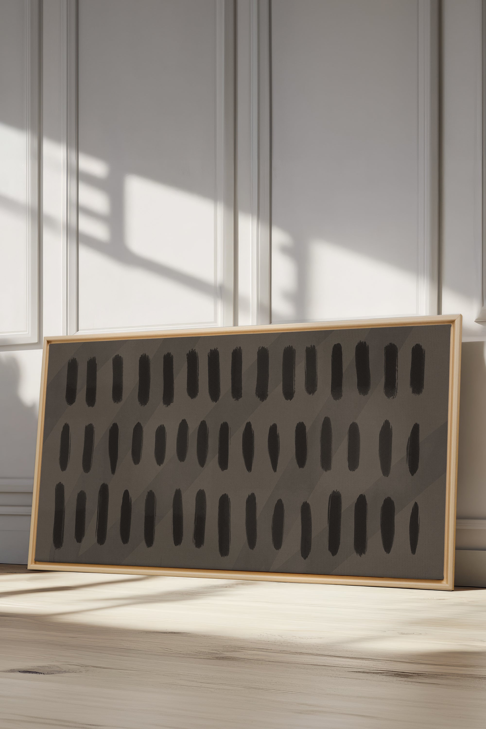 OLEKA CANVAS - SILENT BEATS, Oeuvre sur toile étirée, encadré Naturel Clair