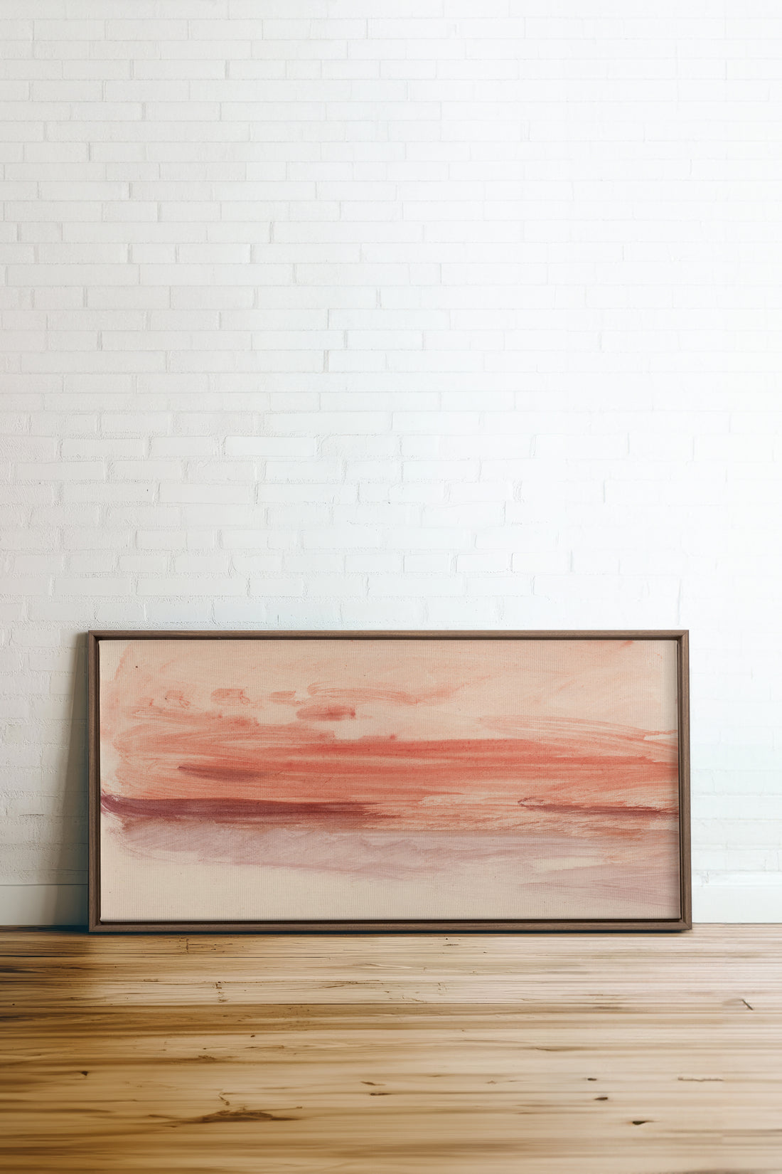 SABLE ROSÉ, Artwork on stretched canvas, framed in Brown Oak