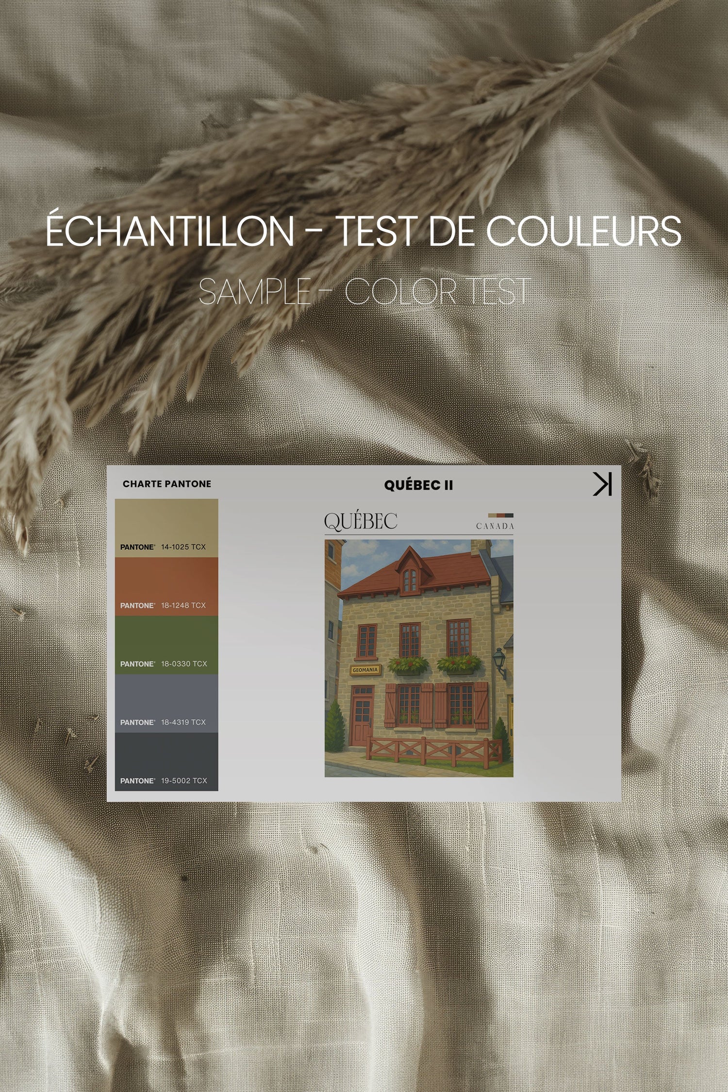 OLEKA CANVAS - QUÉBEC II, Oeuvre sur toile étirée, encadré Noir