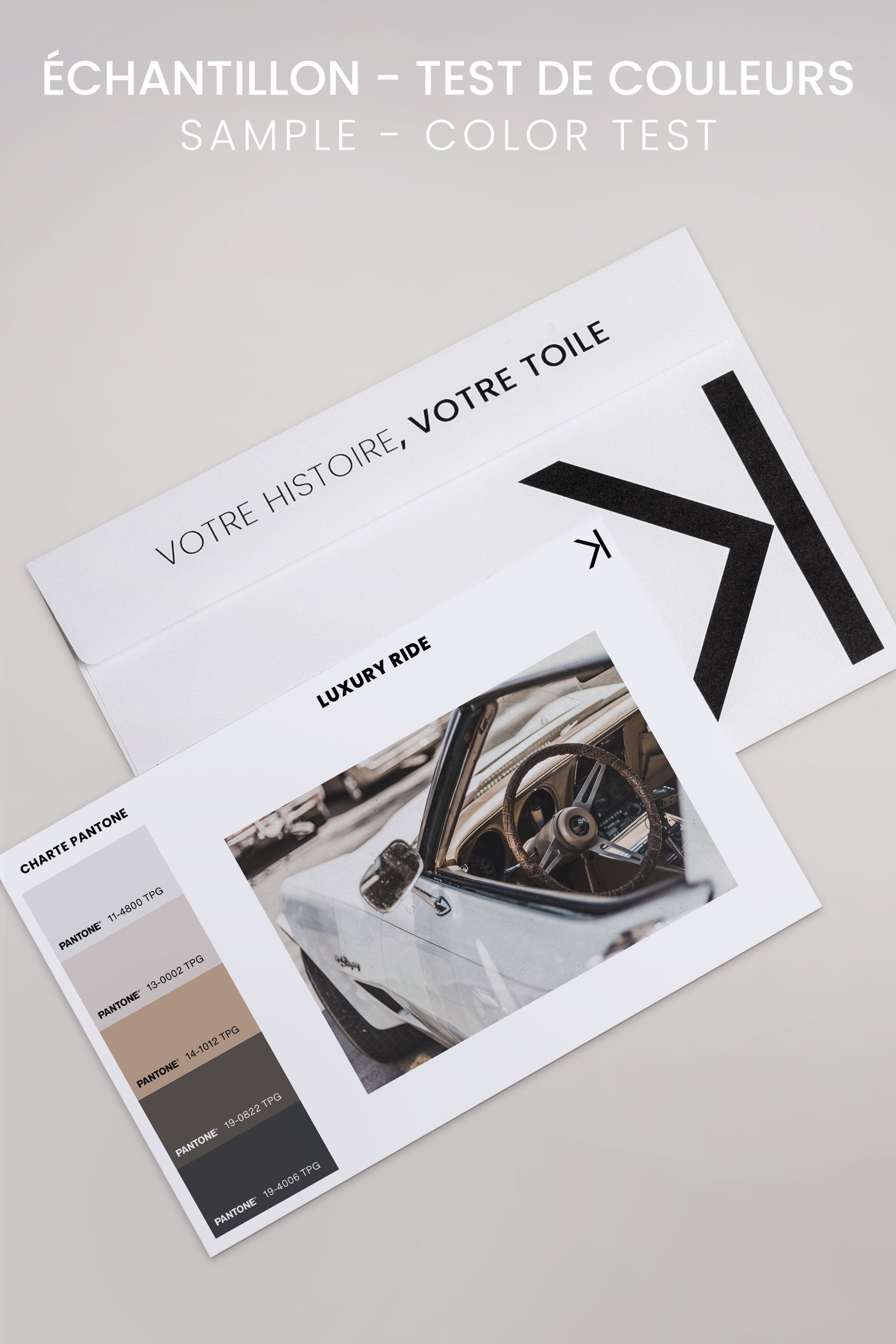 OLEKA CANVAS - LUXURY RIDE, Oeuvre sur toile étirée, encadré Noir