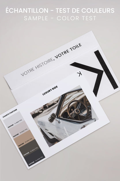 OLEKA CANVAS - LUXURY RIDE, Oeuvre sur toile étirée, encadré Noir