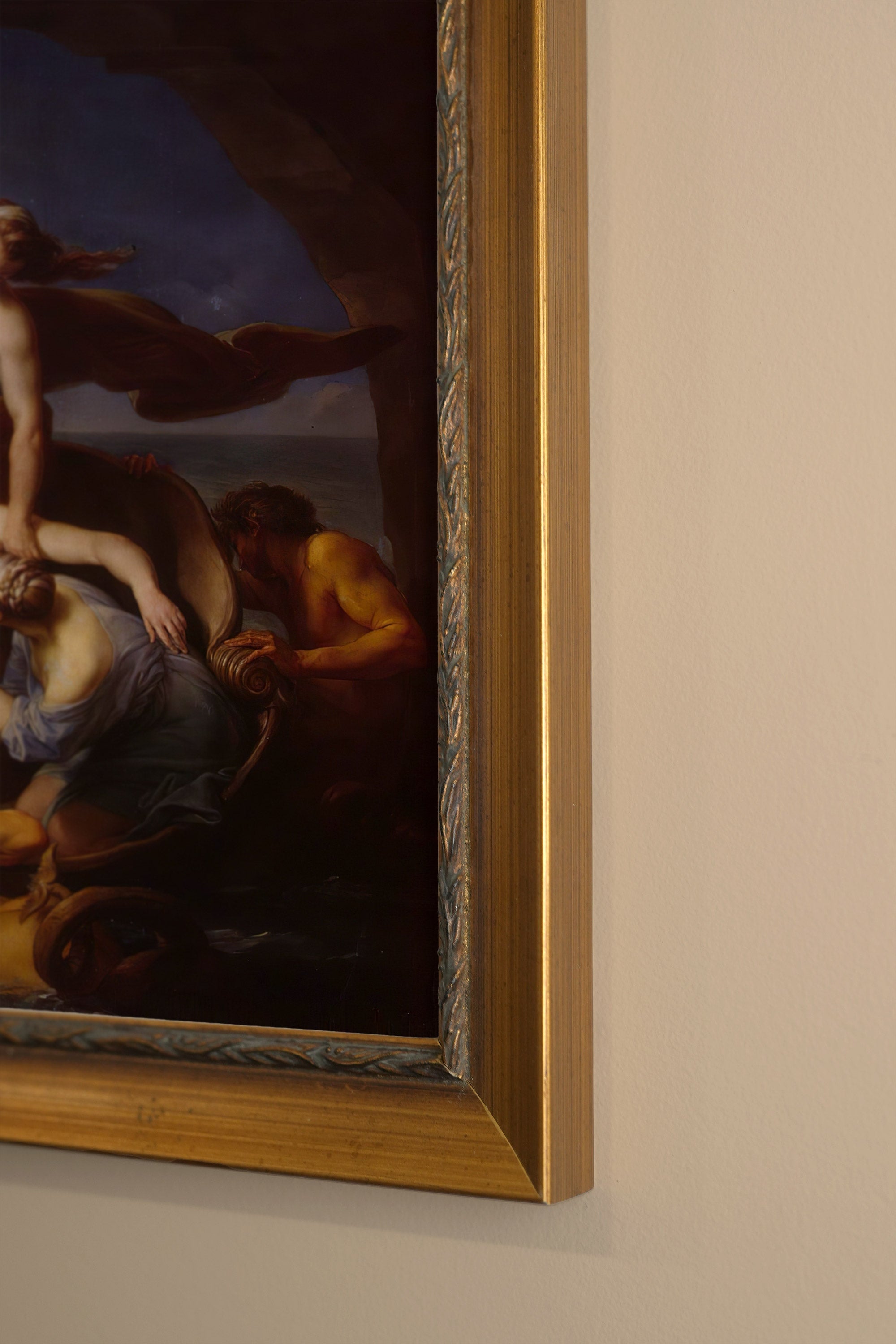 LÉGENDE IMMORTELLE, Oeuvre sur toile rigide, encadré Vintage Or