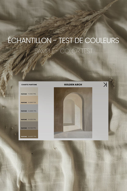 OLEKA CANVAS - GOLDEN ARCH, Oeuvre sur toile étirée, encadré Noir