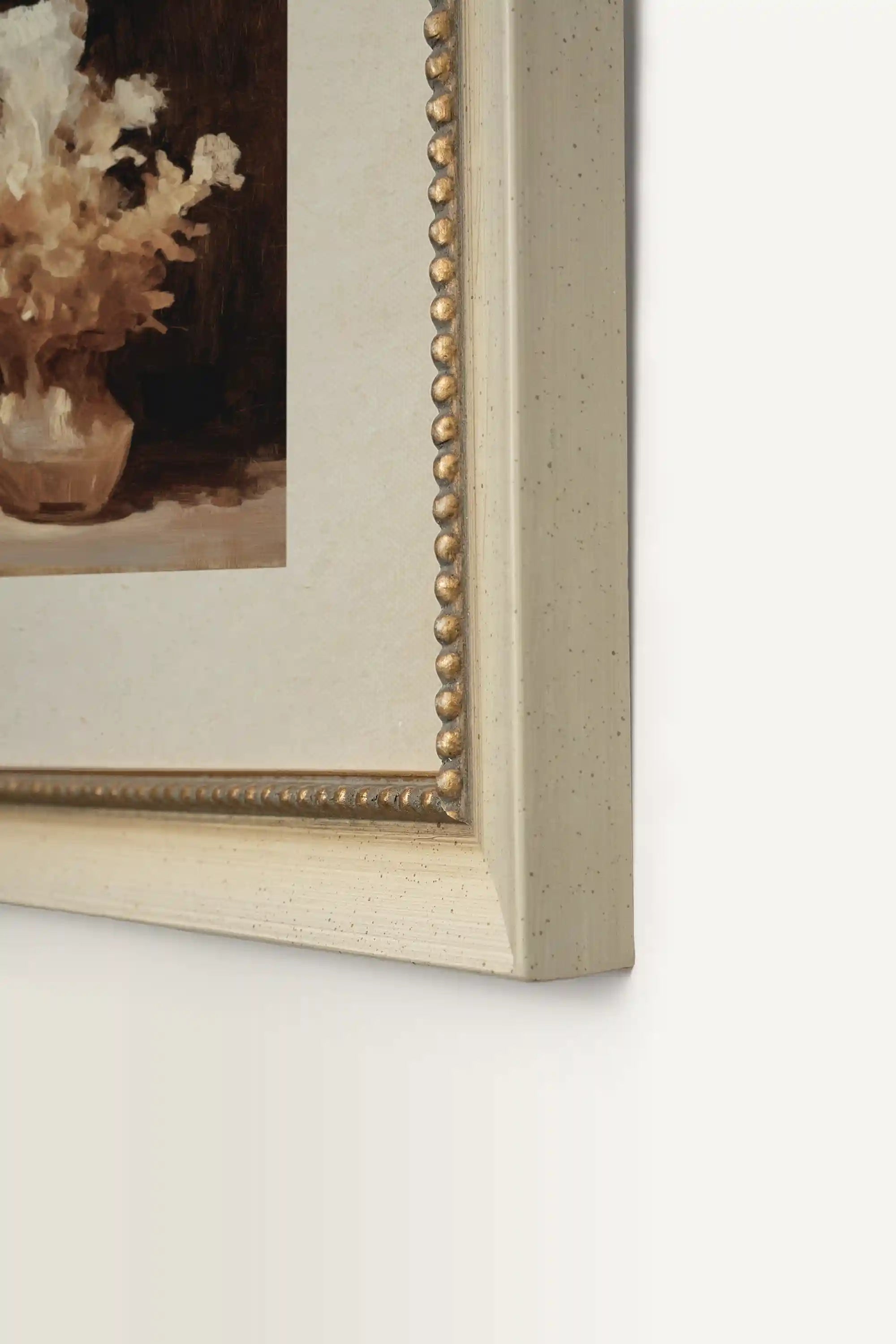 GOLDEN PETALS, Work on canvas, framed signature Atelier Dansereau