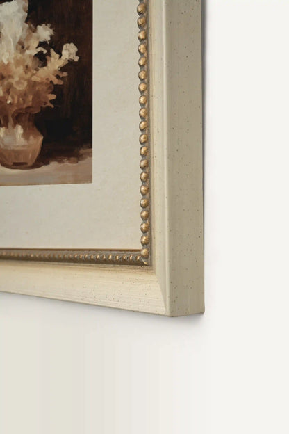 GOLDEN PETALS, Work on canvas, framed signature Atelier Dansereau