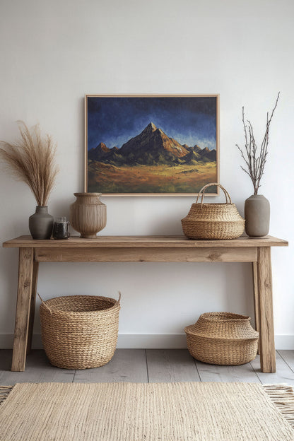 OLEKA CANVAS - STARLIT HEIGHTS, Oeuvre sur toile étirée, encadré Naturel Clair