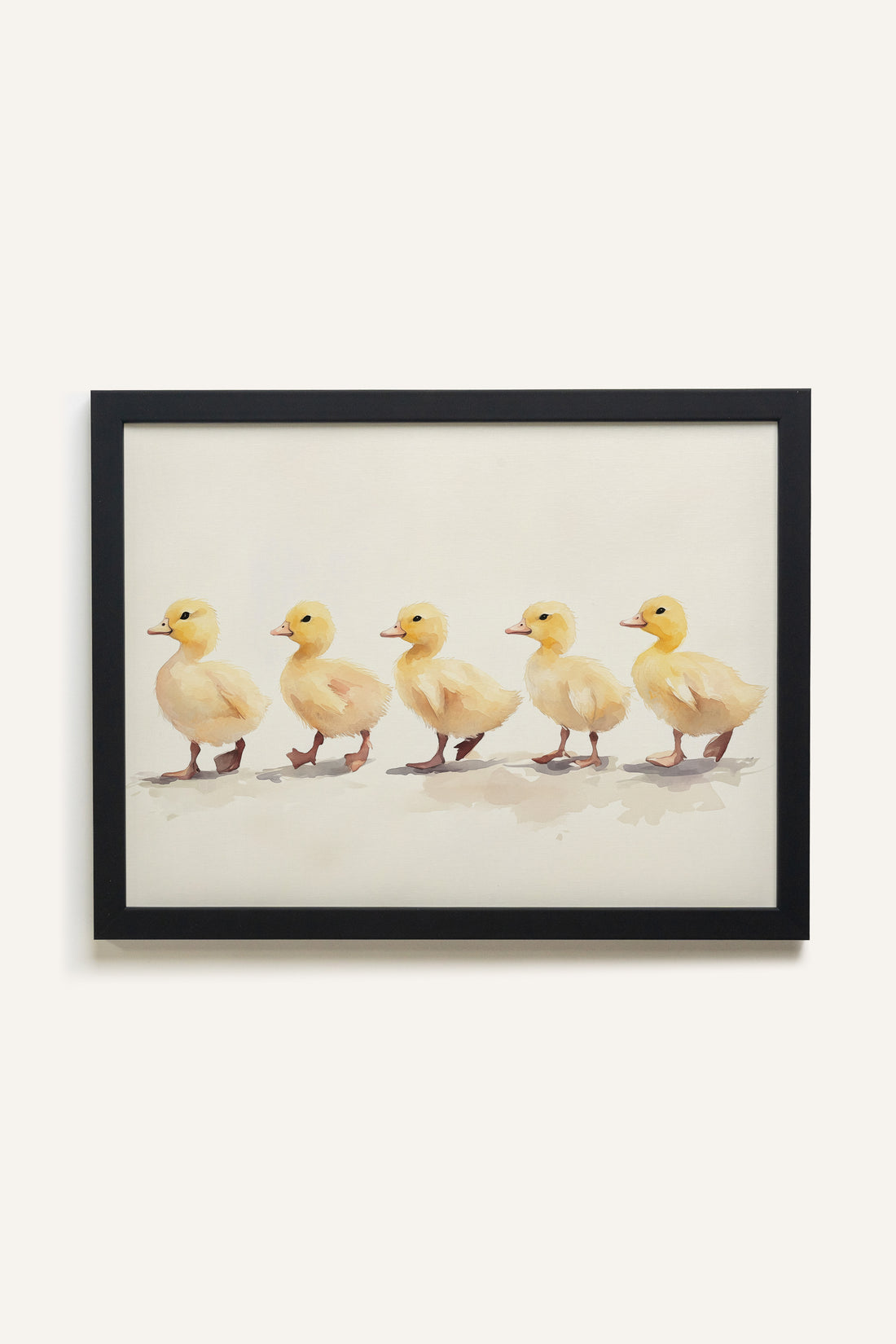 PETITE MARCHÉE, Artwork on rigid canvas, framed in black