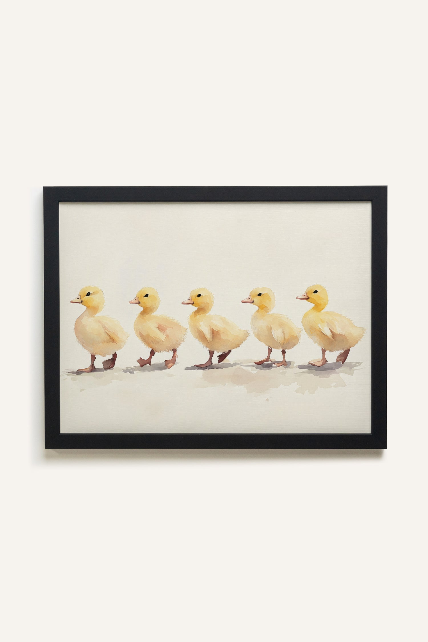 PETITE MARCHÉE, Artwork on rigid canvas, framed in black