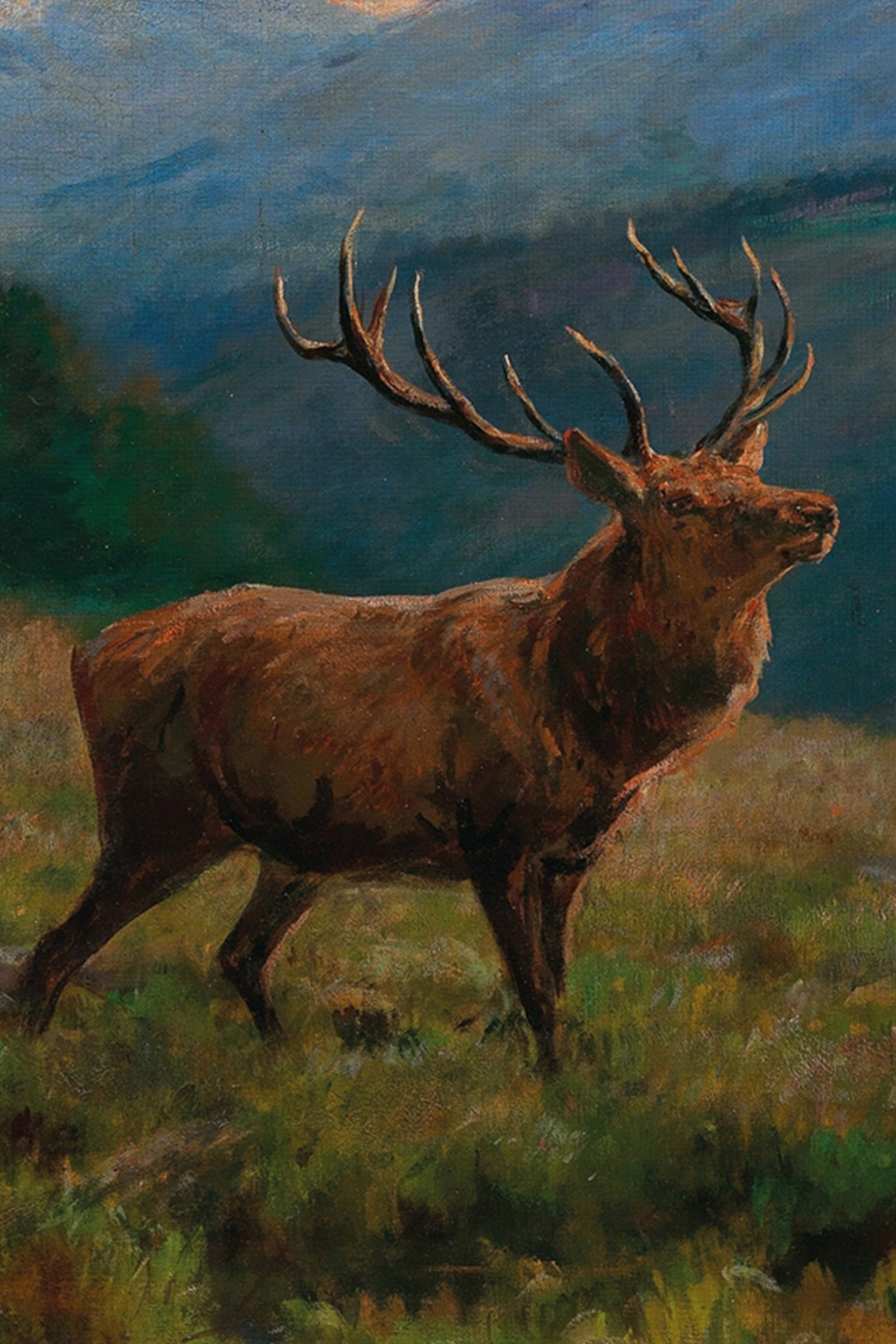 ÂME DE LA FORÊT, Oeuvre sur toile rigide, encadré Vintage Bronze