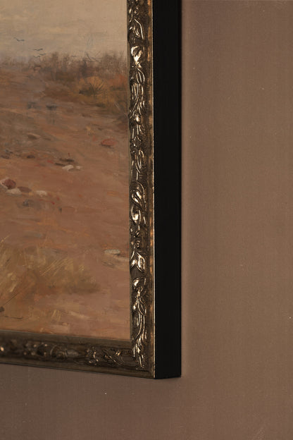 SAISON ÉTEINTE, Oeuvre sur toile étirée, encadré Vintage Argent