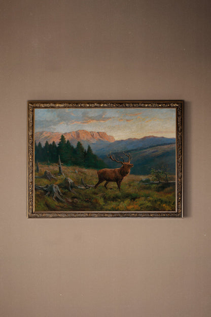 ÂME DE LA FORÊT, Oeuvre sur toile rigide, encadré Vintage Bronze