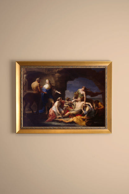 LÉGENDE IMMORTELLE, Oeuvre sur toile rigide, encadré Vintage Or