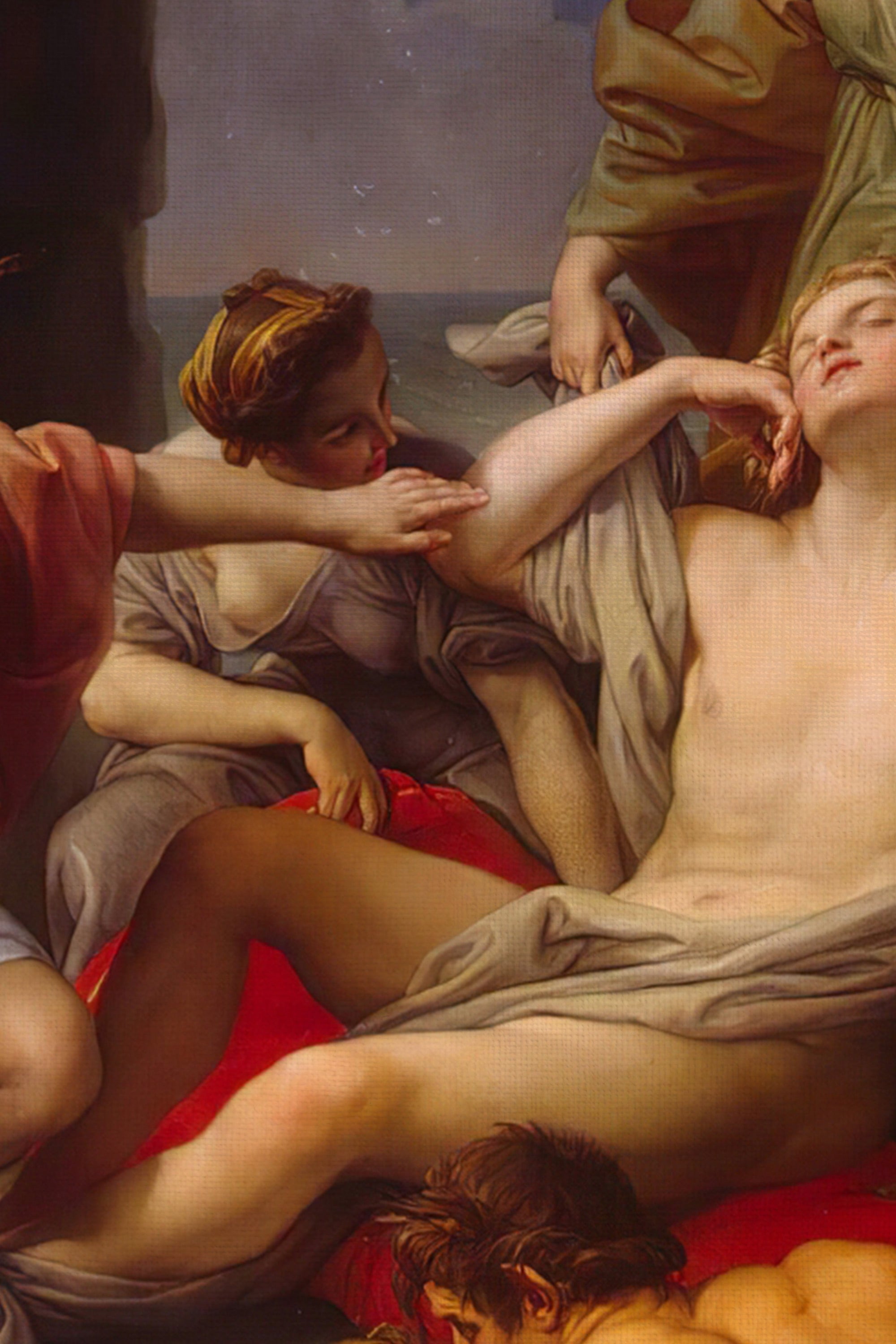 LÉGENDE IMMORTELLE, Oeuvre sur toile rigide, encadré Vintage Or