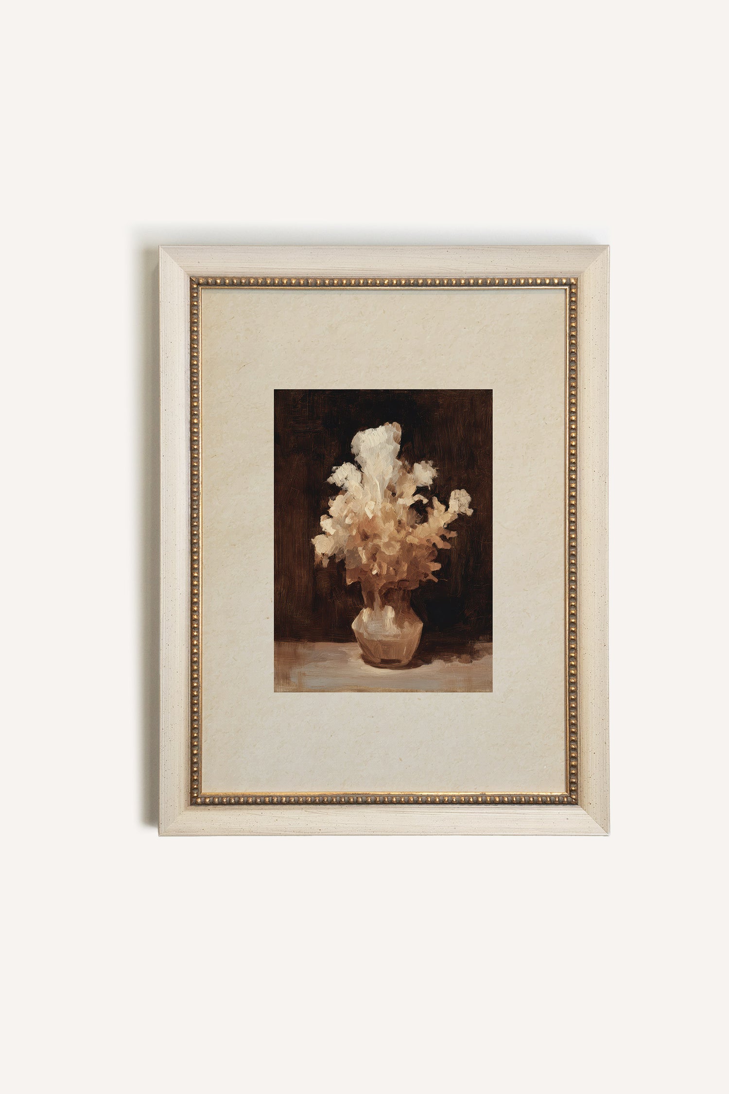 GOLDEN PETALS, Work on canvas, framed signature Atelier Dansereau