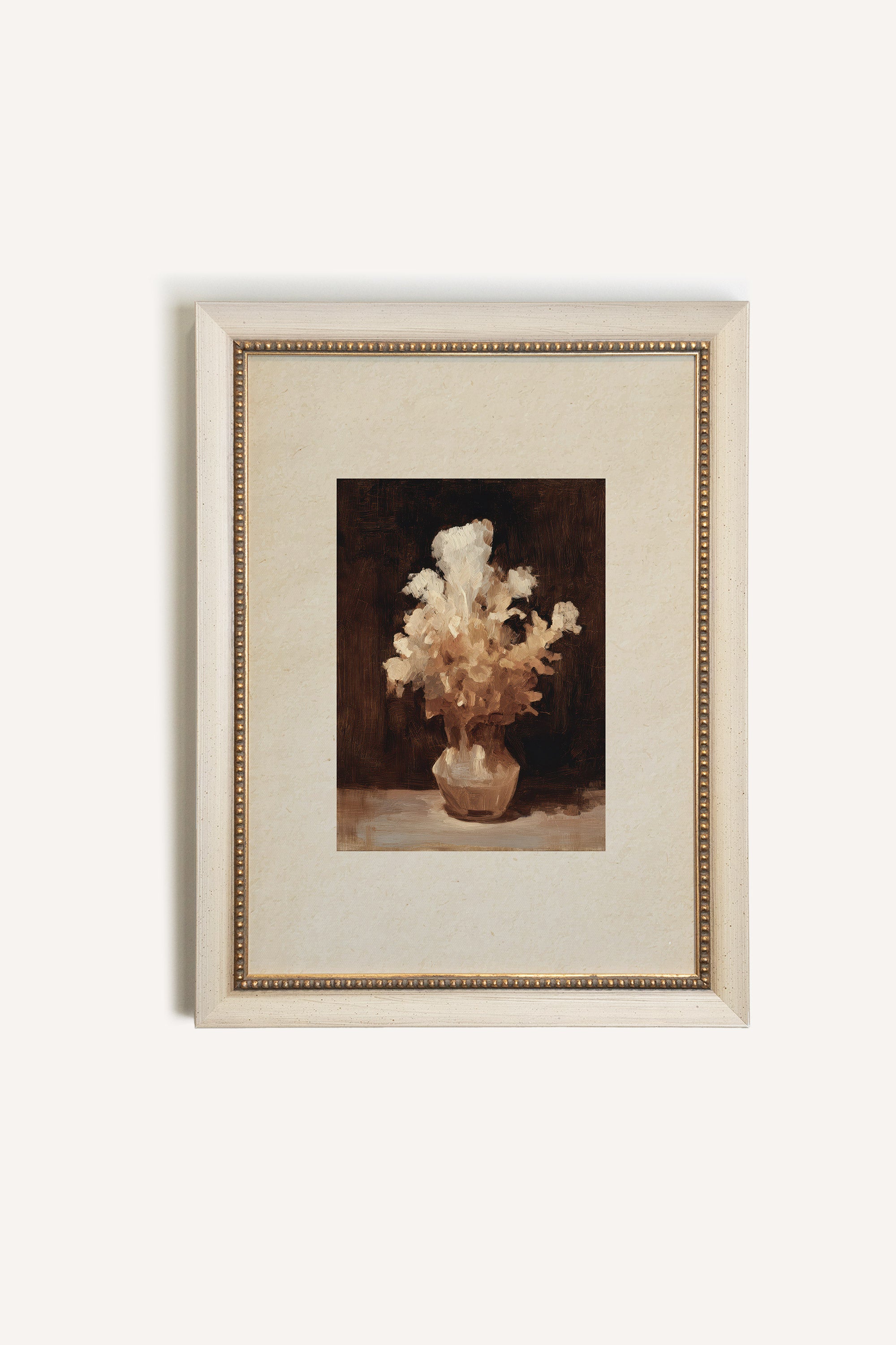 GOLDEN PETALS, Work on canvas, framed signature Atelier Dansereau
