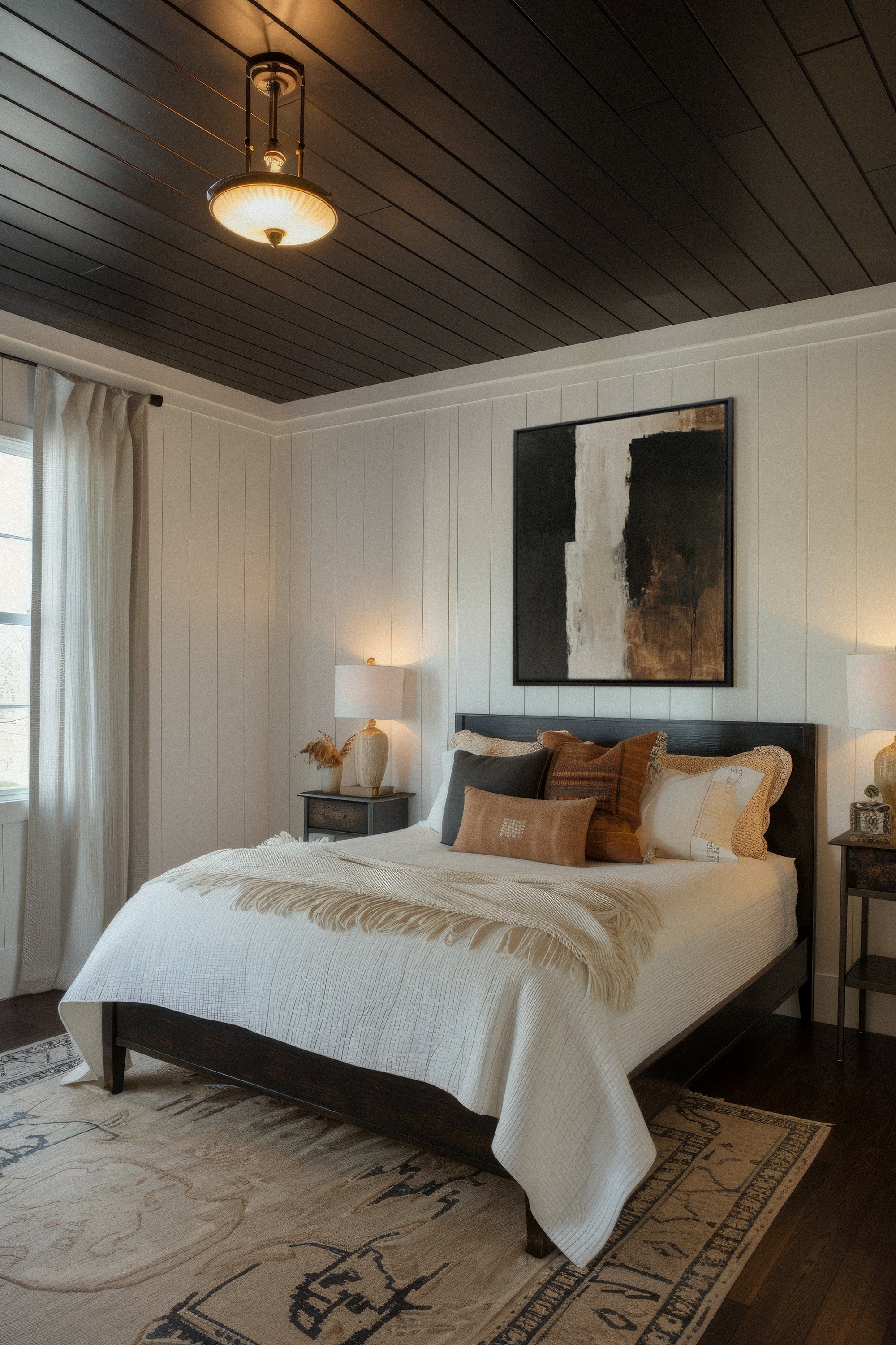 OLEKA CANVAS - INK METAPHOR I, Oeuvre sur toile étirée, encadré Noir