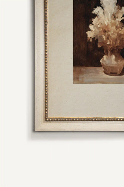 GOLDEN PETALS, Work on canvas, framed signature Atelier Dansereau