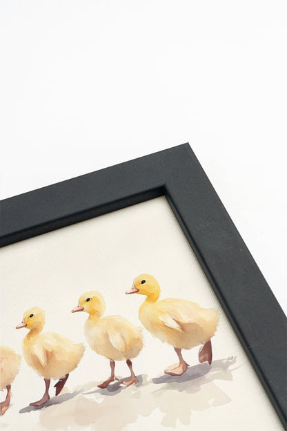 PETITE MARCHÉE, Artwork on rigid canvas, framed in black