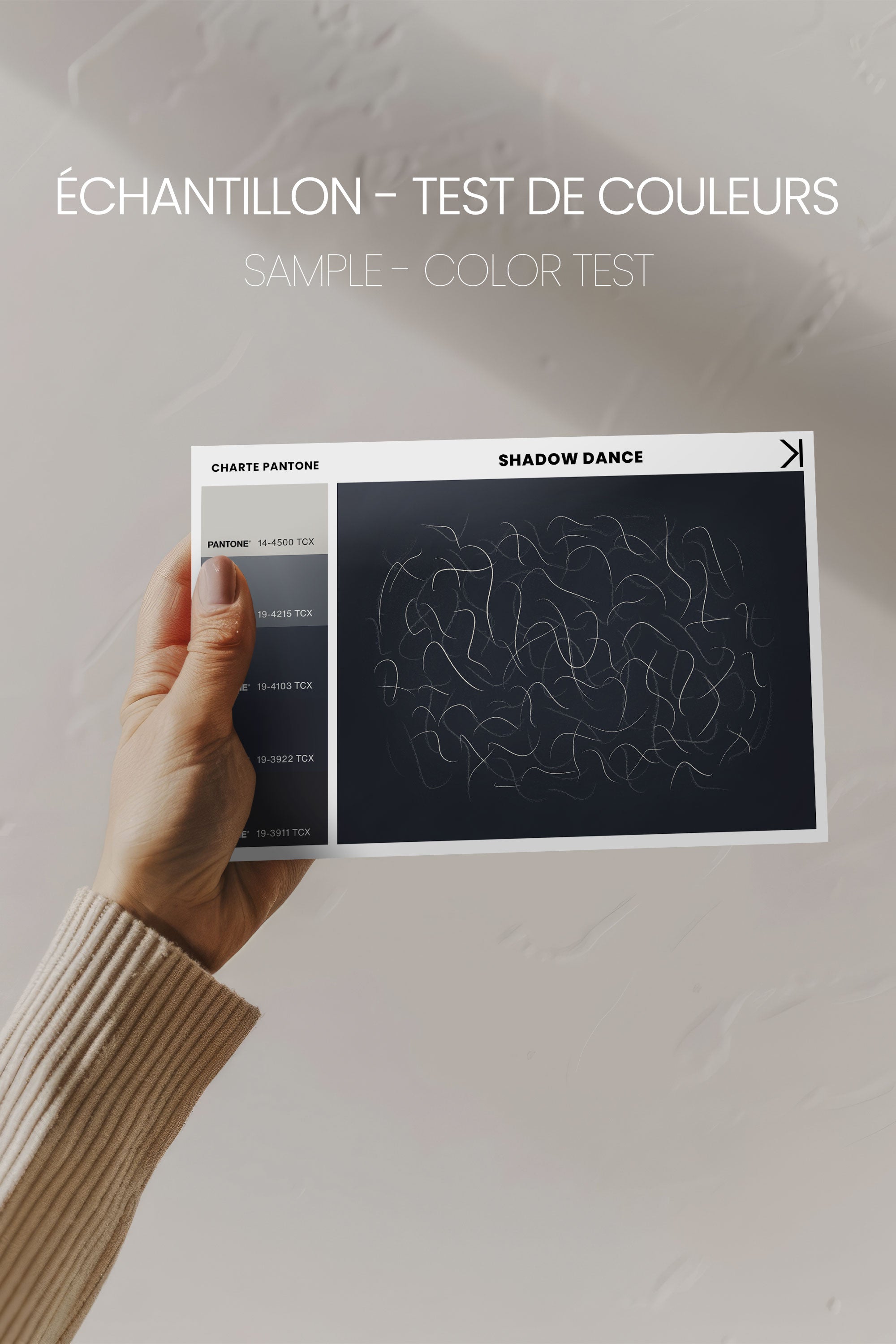 OLEKA CANVAS - Shadow, Oeuvre sur toile étirée, encadré Noir