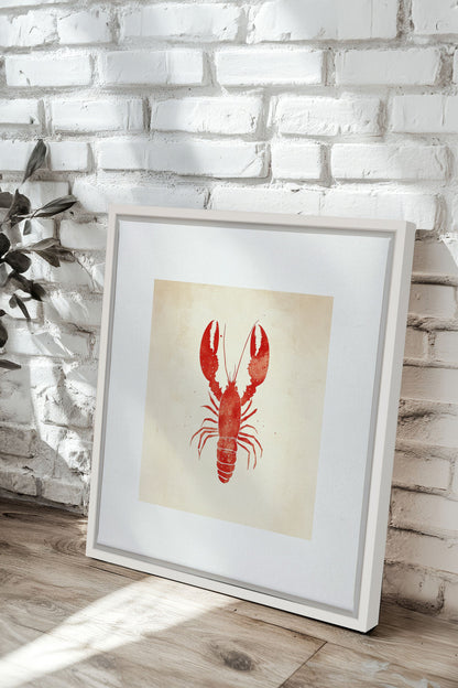 OLEKA CANVAS - CÔTE SALÉE, Oeuvre sur toile étirée, encadré Blanc