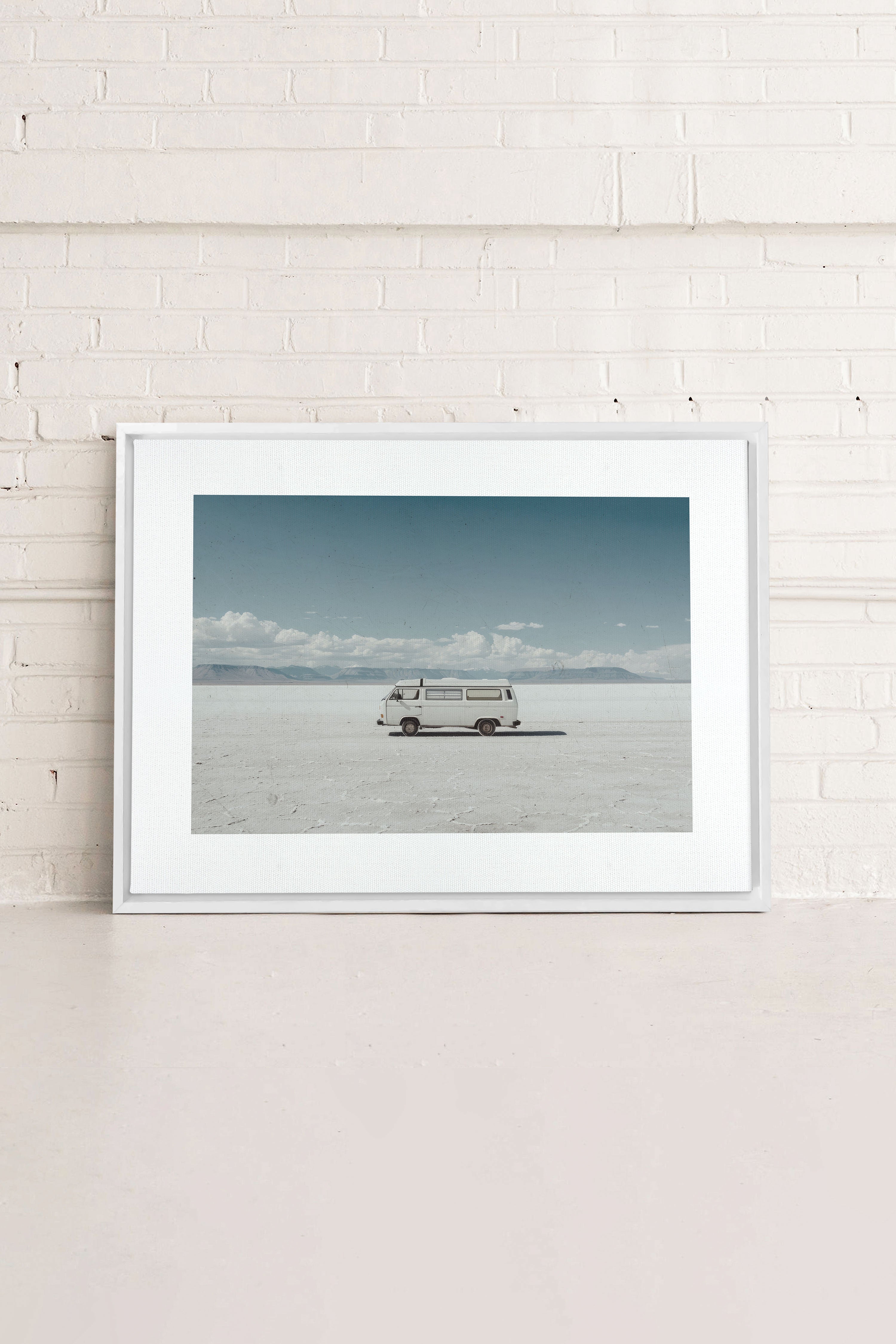 OLEKA CANVAS - WILDERNESS, Oeuvre sur toile étirée, encadré Blanc