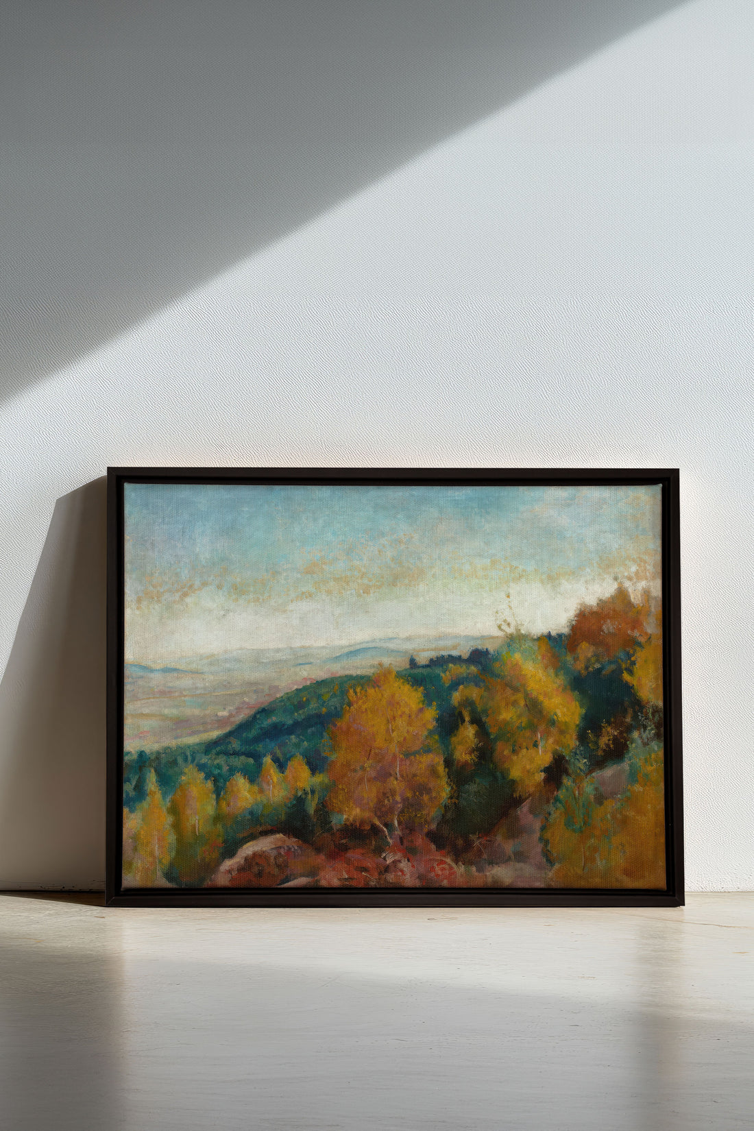 AMBER HILLS, Oeuvre sur toile étirée, encadré Noir
