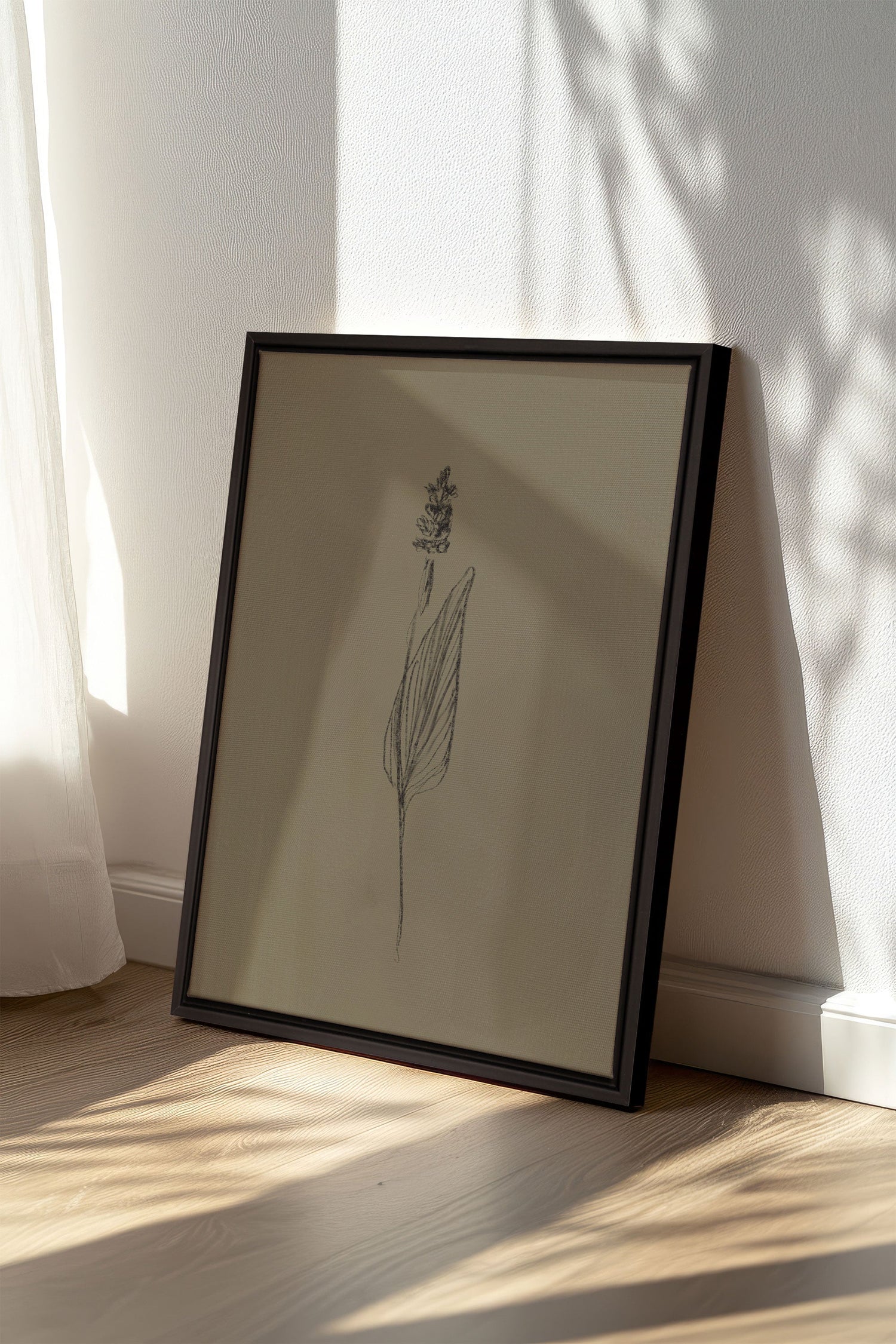 OLEKA CANVAS - GRAIN DE NATURE, Oeuvre sur toile étirée, encadré Noir