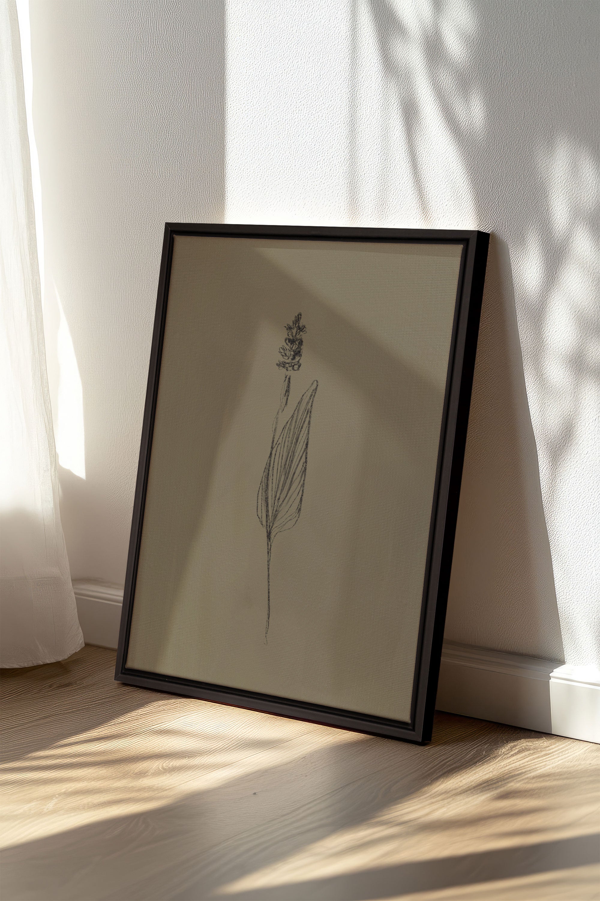 OLEKA CANVAS - GRAIN DE NATURE, Oeuvre sur toile étirée, encadré Noir
