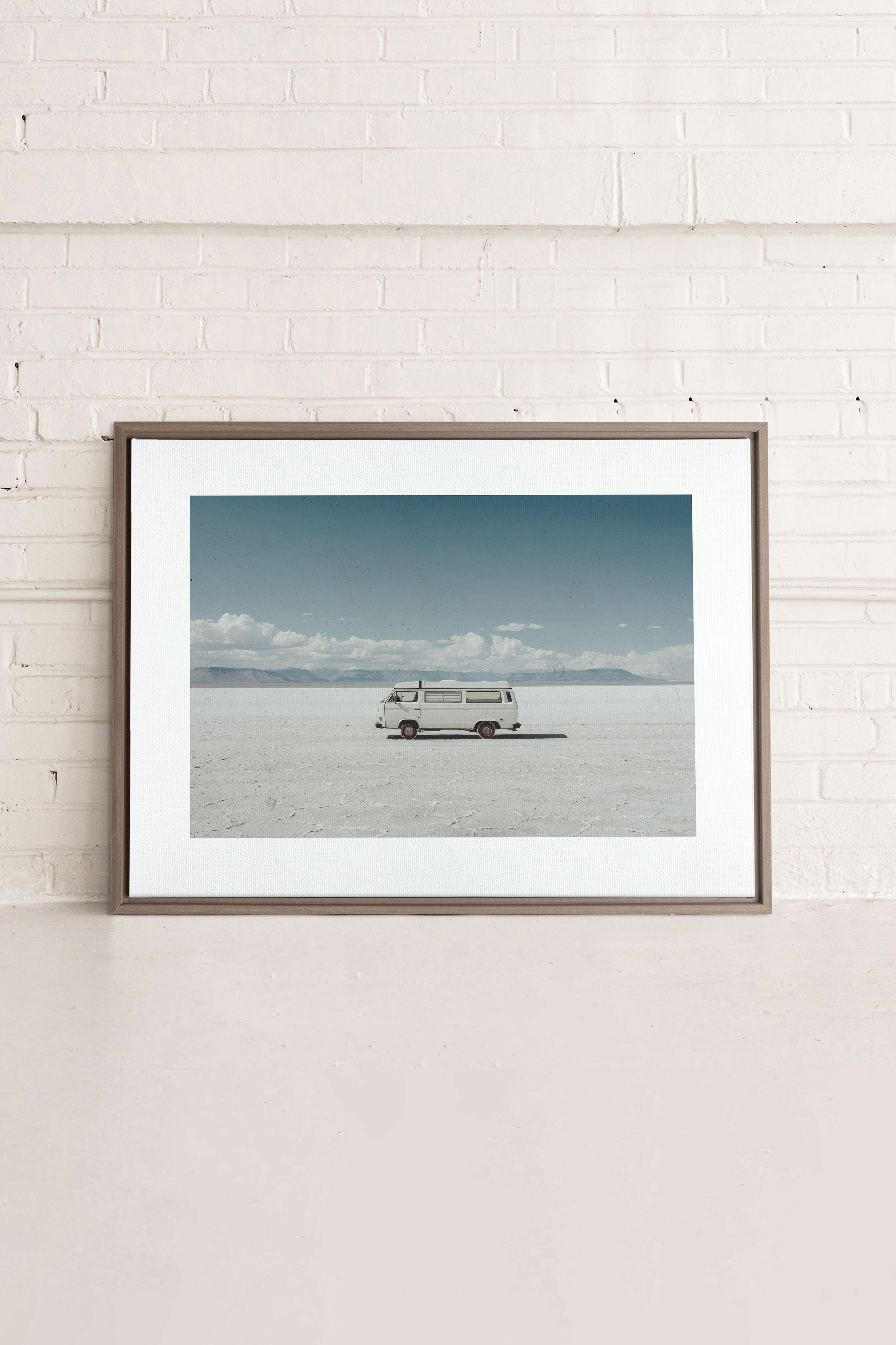 OLEKA CANVAS - WILDERNESS, Oeuvre sur toile étirée, encadré Brun Chêne