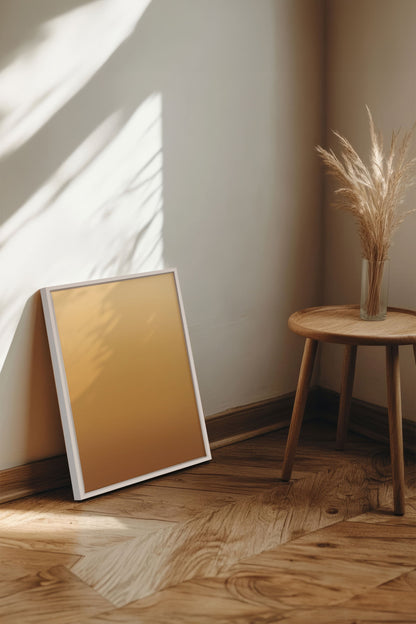 OLEKA CANVAS - BRISE DU SOIR, Oeuvre sur toile étirée, encadré Blanc