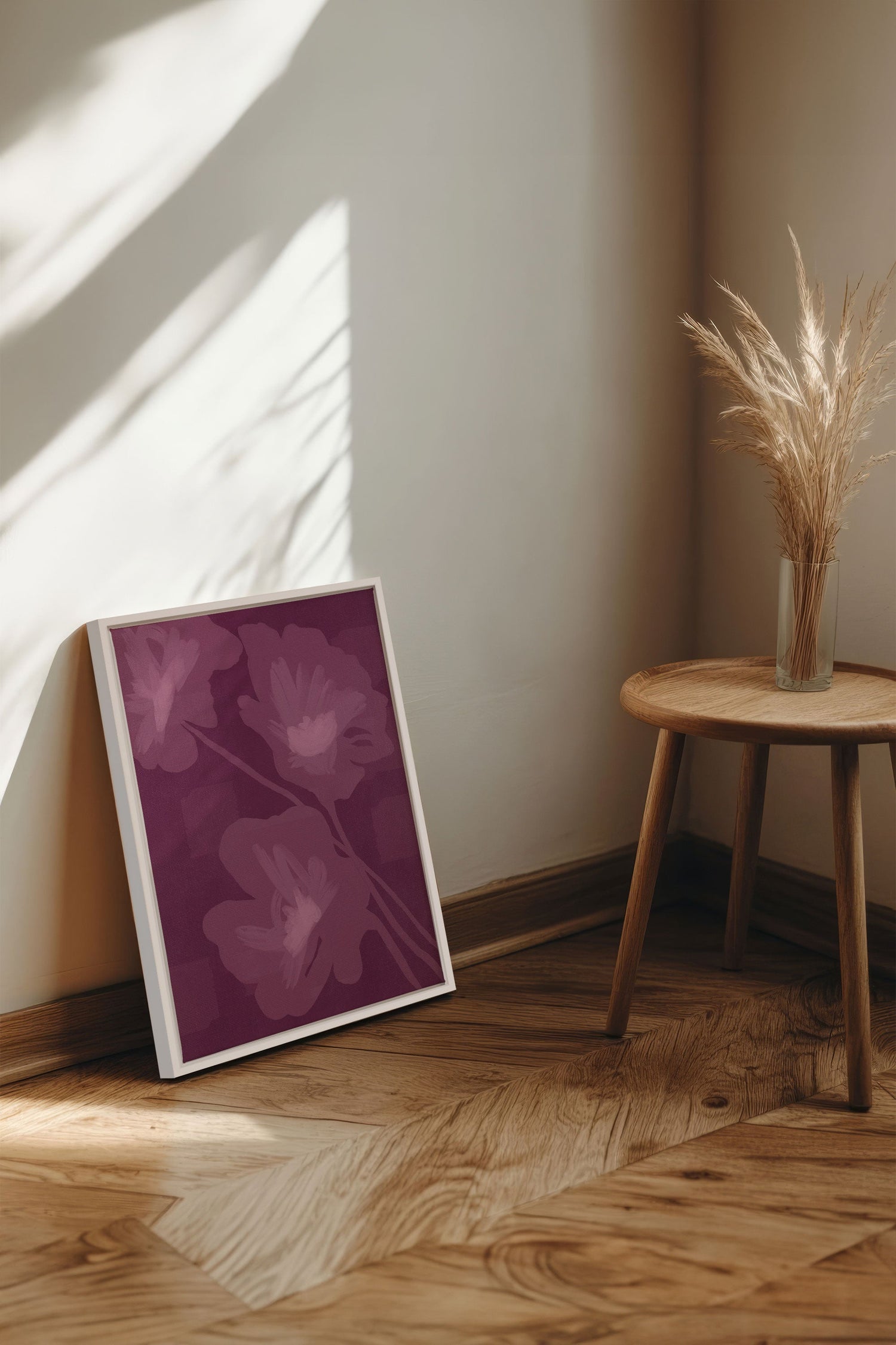 OLEKA CANVAS - DEEP HARMONY, Oeuvre sur toile étirée, encadré Blanc