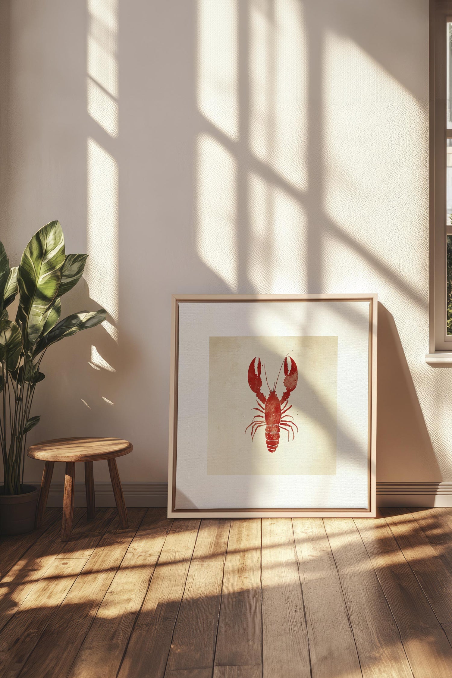 OLEKA CANVAS - CÔTE SALÉE, Oeuvre sur toile étirée, encadré Naturel Clair