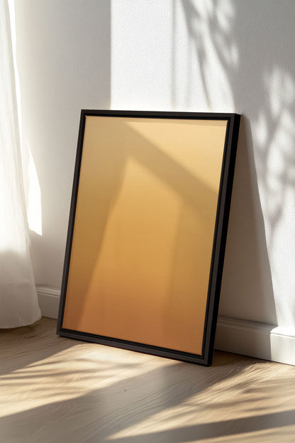 OLEKA CANVAS - BRISE DU SOIR, Oeuvre sur toile étirée, encadré Noir