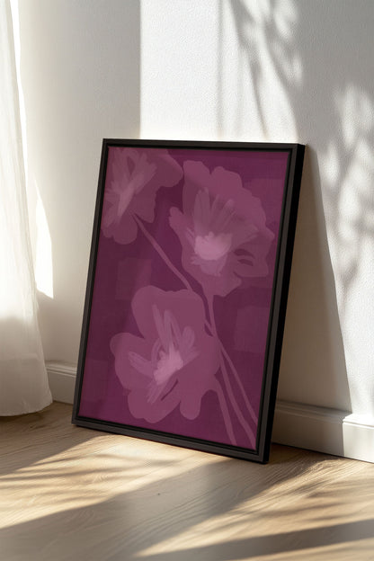 OLEKA CANVAS - DEEP HARMONY, Oeuvre sur toile étirée, encadré Noir