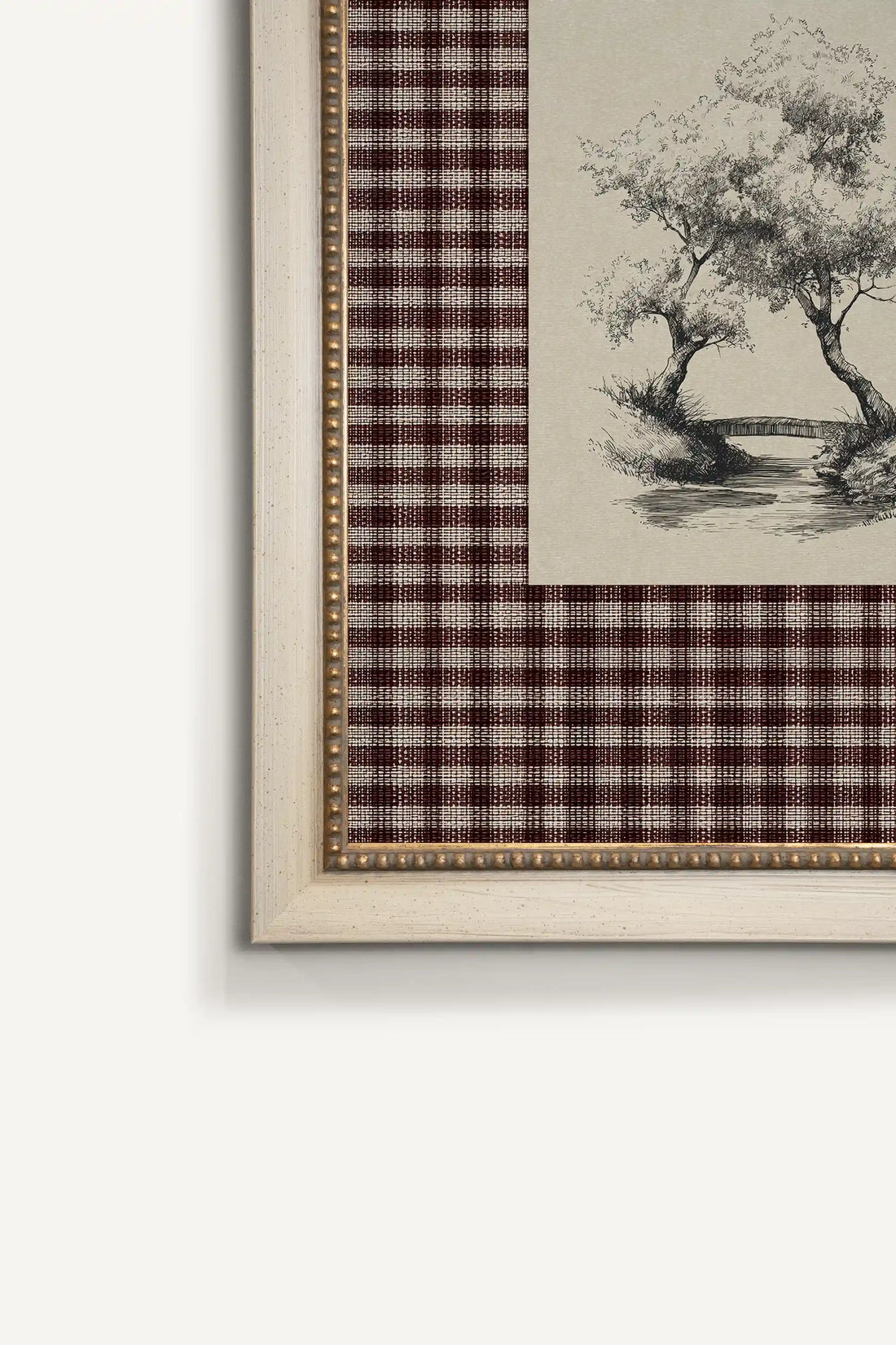 BETWEEN THE TREES, Oeuvre sur toile rigide, encadré signature Atelier Dansereau