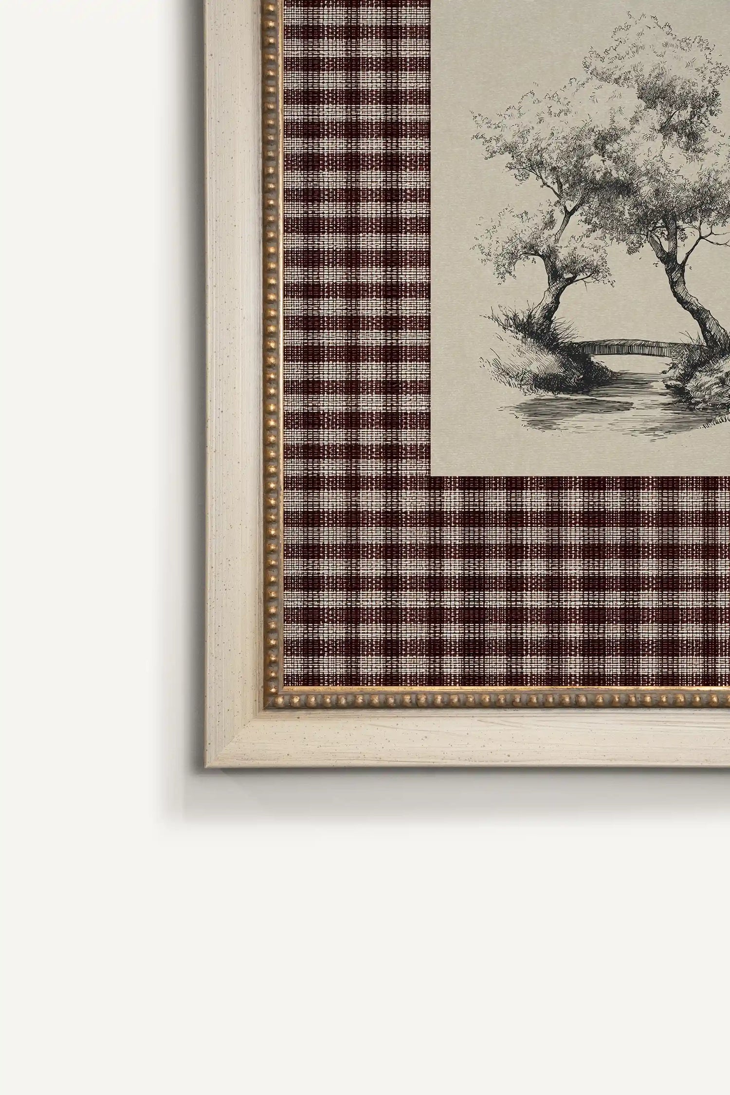 BETWEEN THE TREES, Oeuvre sur toile rigide, encadré signature Atelier Dansereau