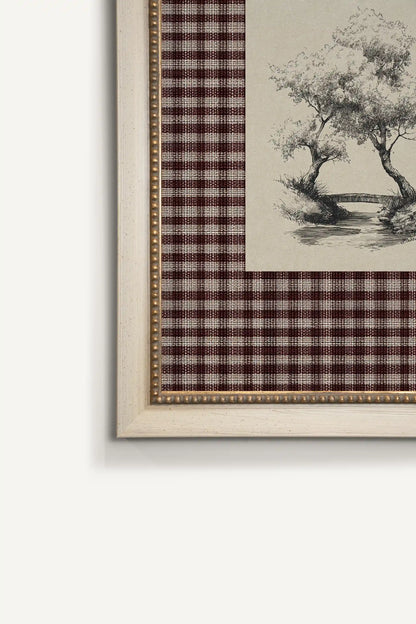 BETWEEN THE TREES, Oeuvre sur toile rigide, encadré signature Atelier Dansereau