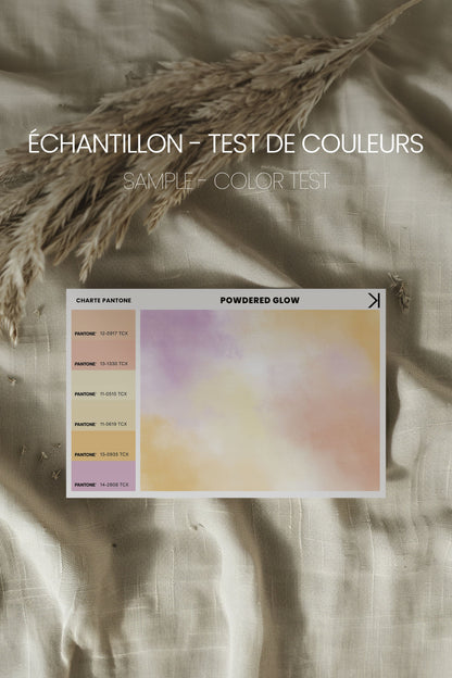 OLEKA CANVAS - POWDERED GLOW, Oeuvre sur toile étirée, encadré Brun Chêne