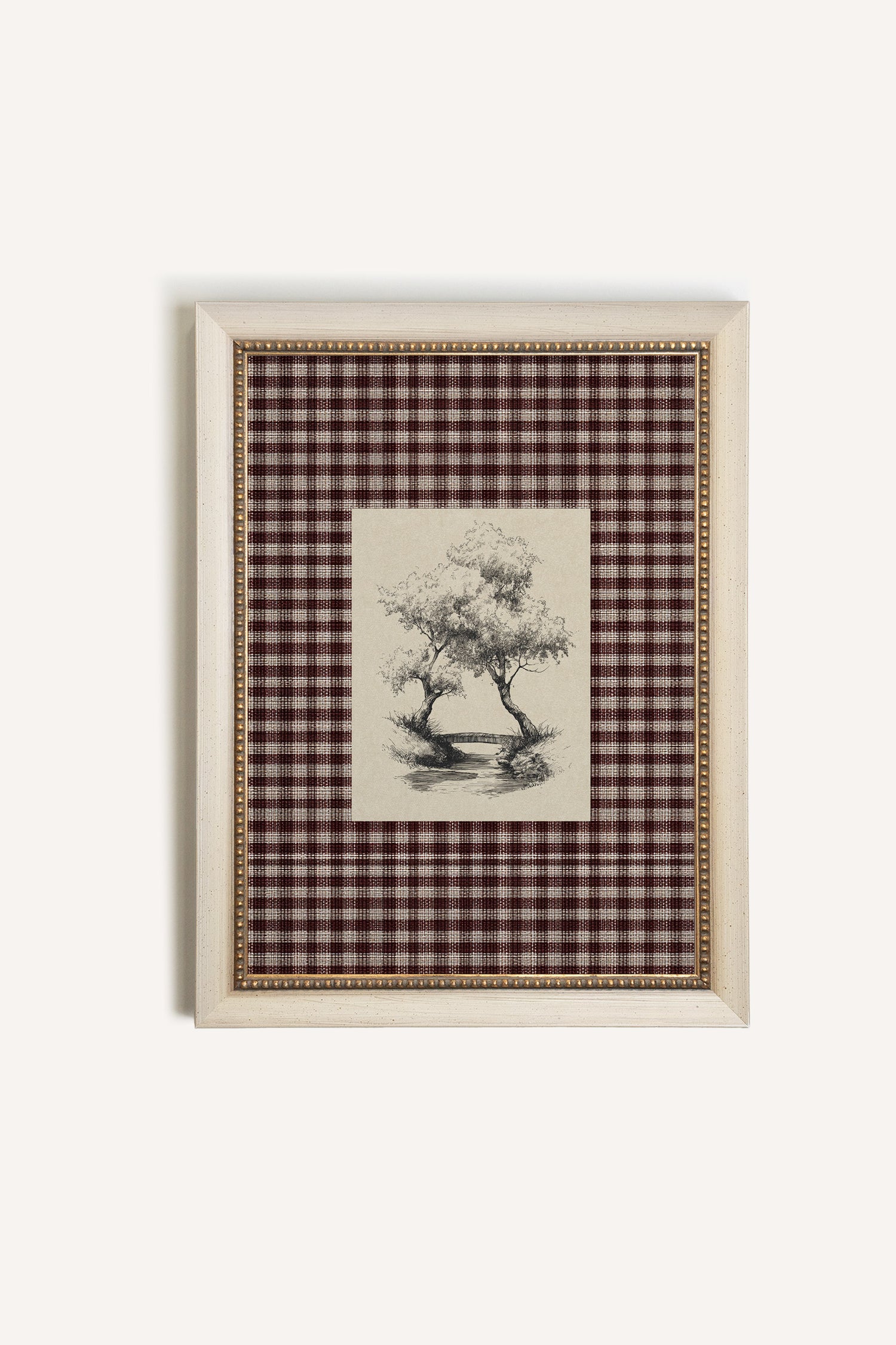 BETWEEN THE TREES, Oeuvre sur toile rigide, encadré signature Atelier Dansereau