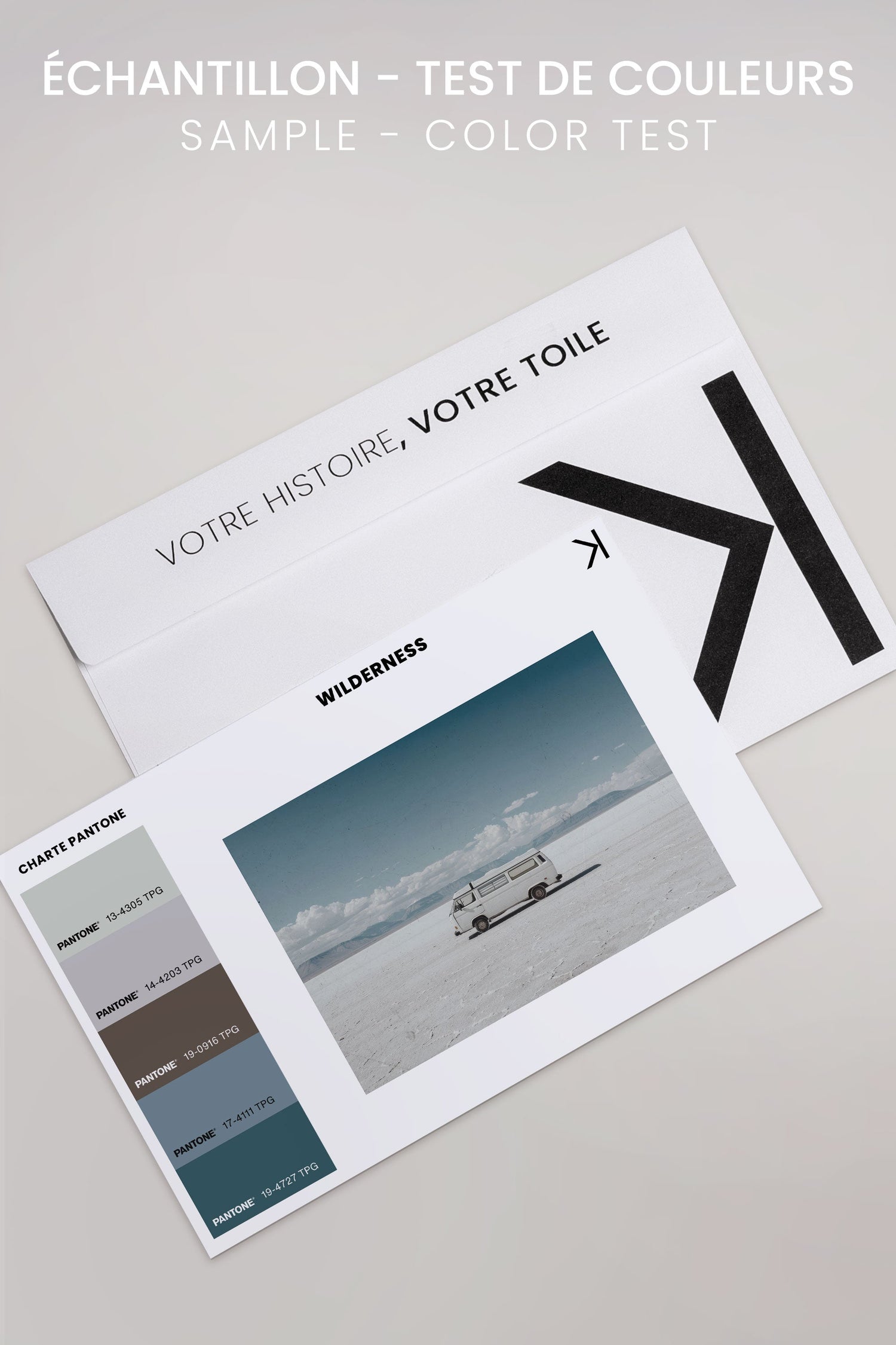 OLEKA CANVAS - WILDERNESS, Oeuvre sur toile étirée, encadré Blanc